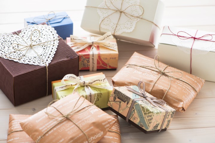Wrapped Christmas Presents 